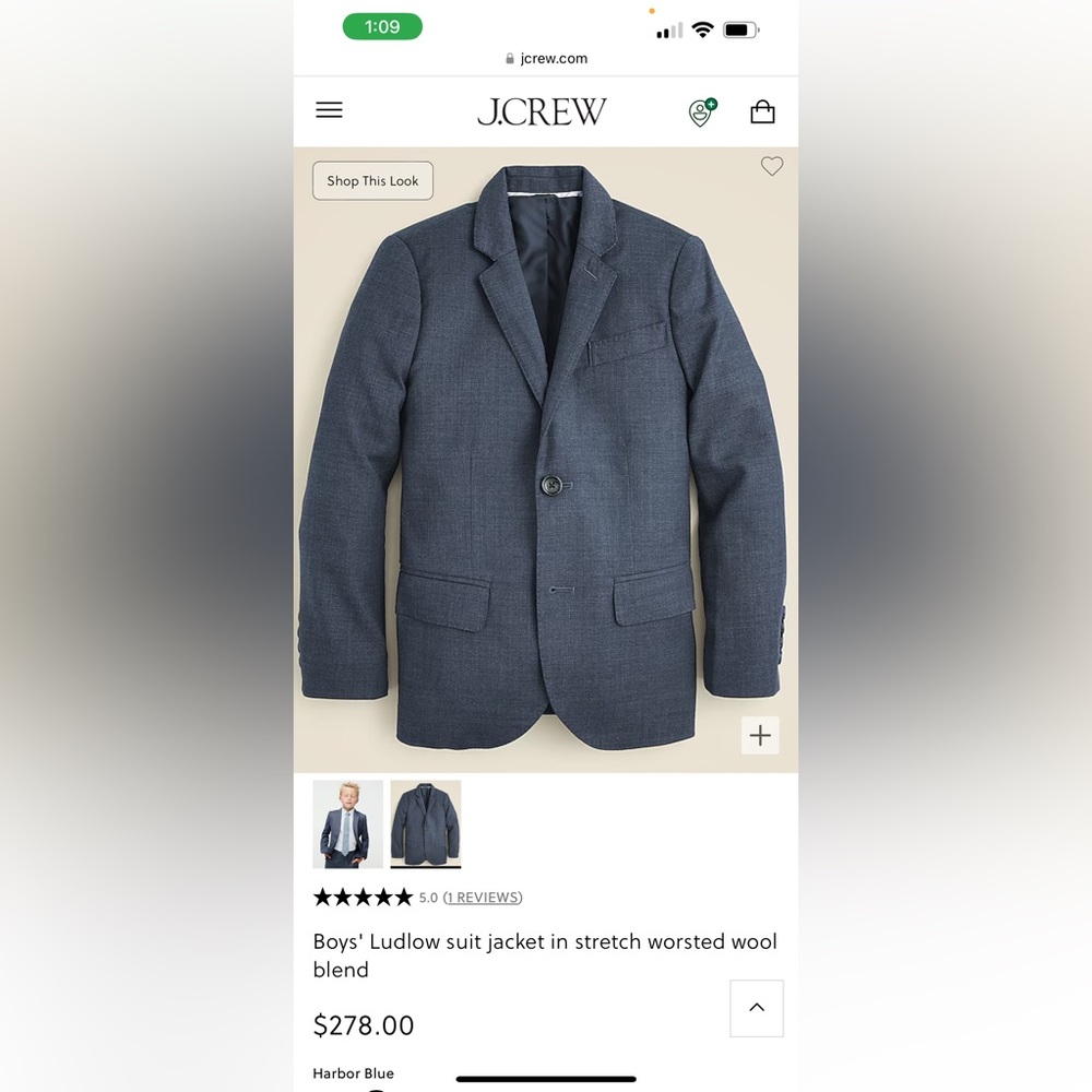 Crewcuts Ludlow boys suit jacket